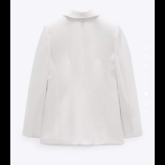 ZARA * BLAZER WHITE Size L tuxedo - Picture 14 of 16